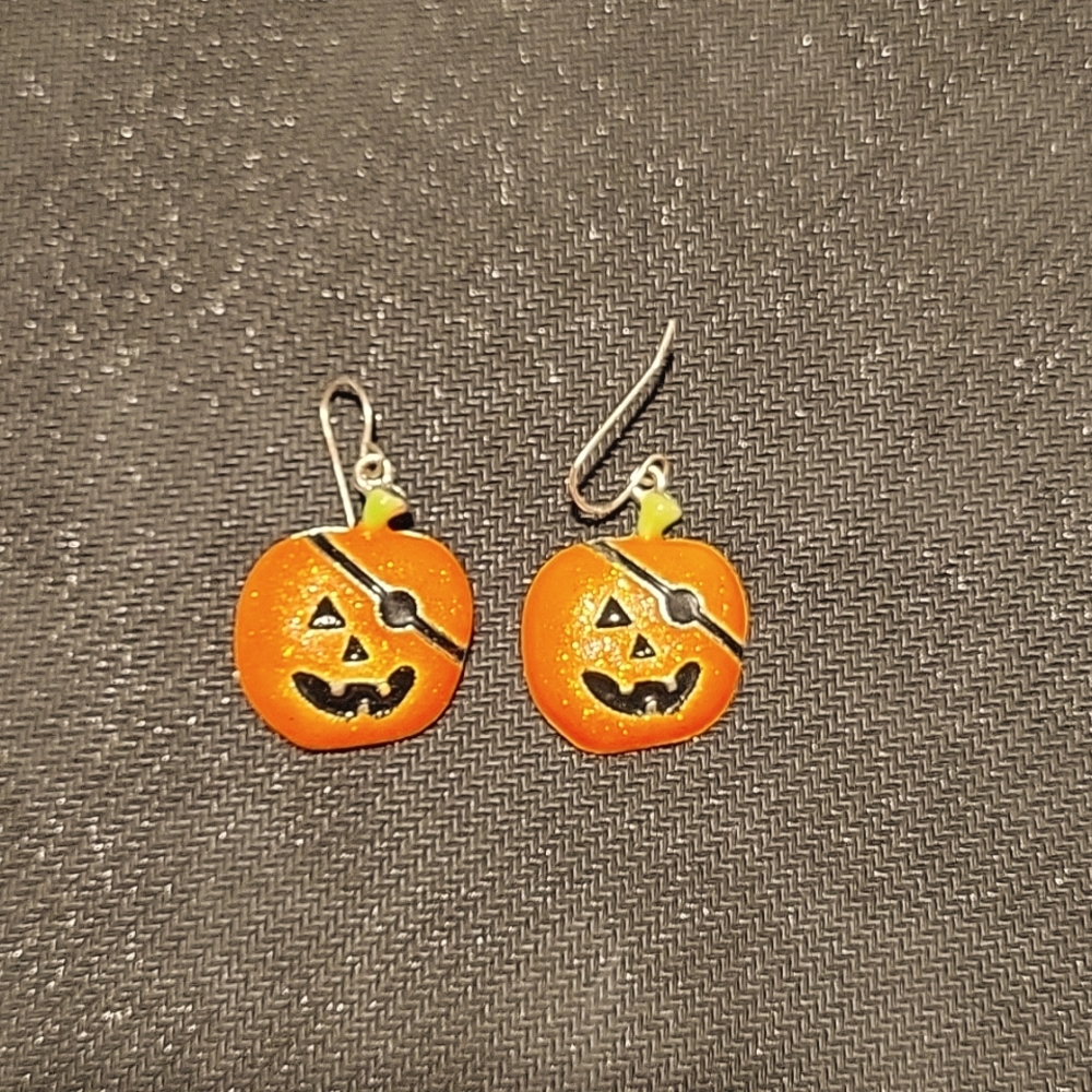 Pumpkin/Jack-o-lantern earrings